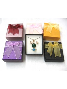 Jewellery cardboard box 7x8x3.2cm - Mix