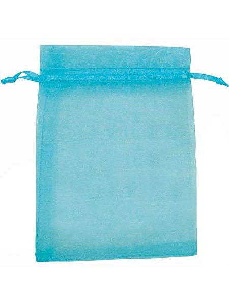 Organza bag 13x18mm Deep Sky Blue