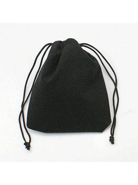 Velvet Pouch 8.5x7cm Black