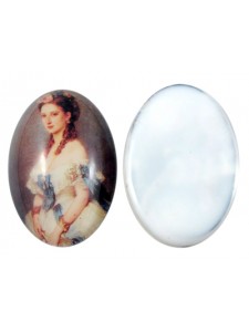 Cabochon Oval Lady 18mm X 13mm