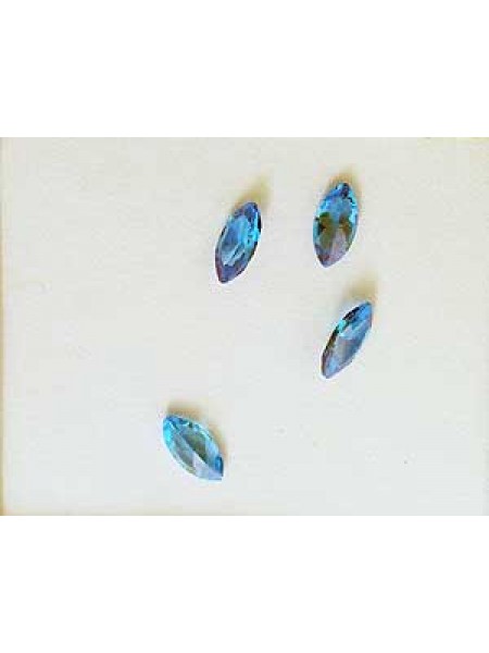 CZ AAA Marquise 6x3mm Blue Topaz  4pcs