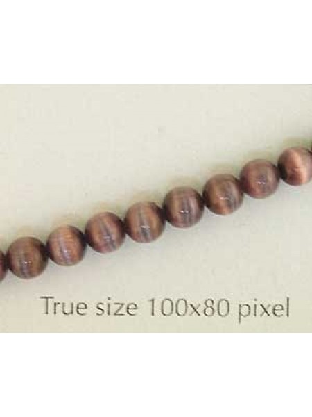 Cats Eye Bead Round 4mm Dk Purple-Strand