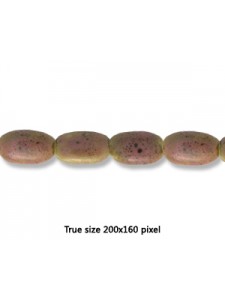 Ceramic Flat Oval 11x17mm Antiq Purple