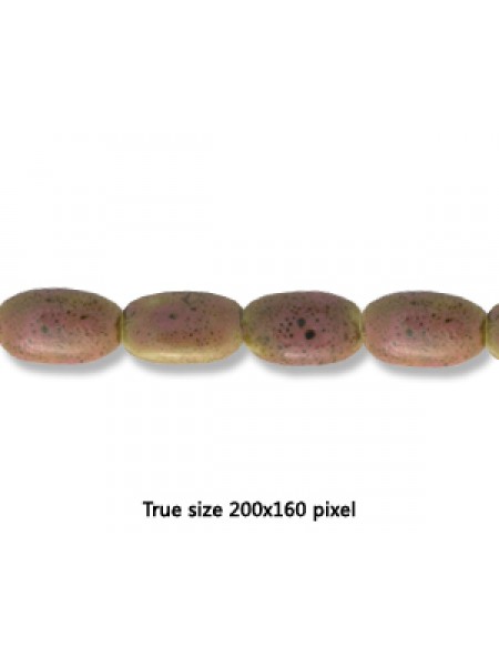 Ceramic Flat Oval 11x17mm Antiq Purple