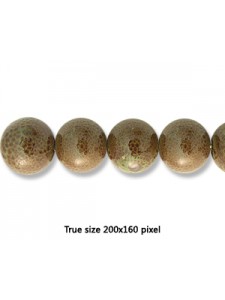 Ceramic Bead 16mm Antique Dark Green