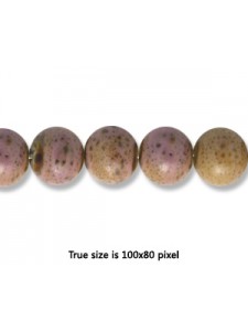 Ceramic Bead 8mm Antique Purple