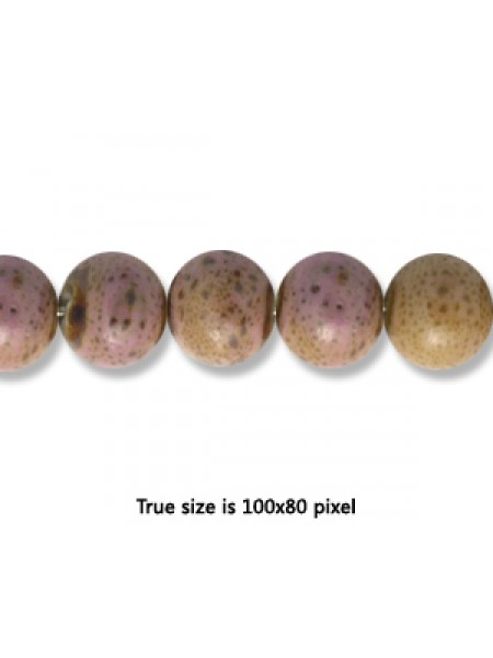 Ceramic Bead 8mm Antique Purple