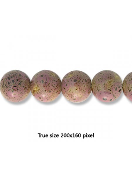 Ceramic Bead 16mm Antique Purple