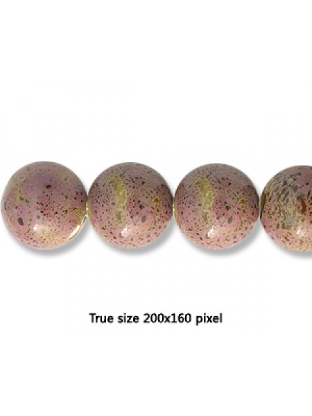 Ceramic Bead 18mm Antique Purple