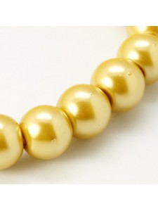 Glass Pearl 4mm Round Khaki ~215 pcs