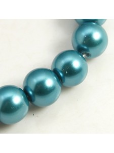 Glass Pearl 4mm Round Teal ~215