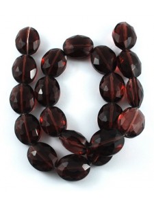 Oval Bead 20x15x10mm CocoBrown 20/strand