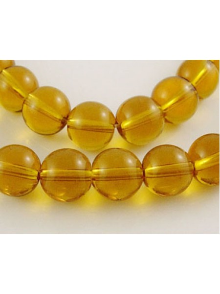 6mm Round Goldenrod 50pcs/str