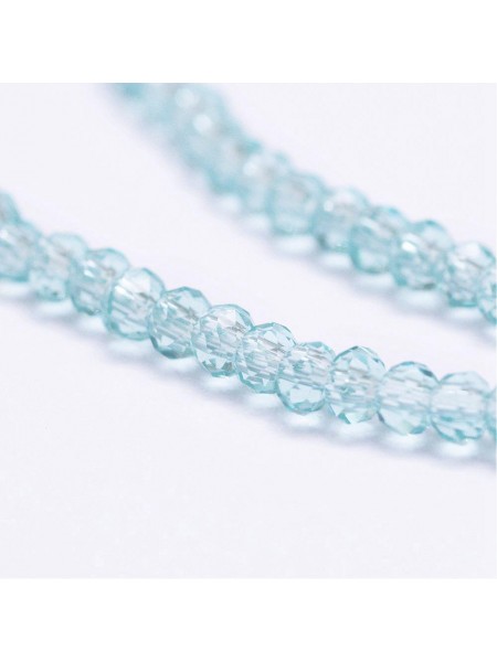 Abacus 2.5x2mm Pale Turquoise ~200 beads