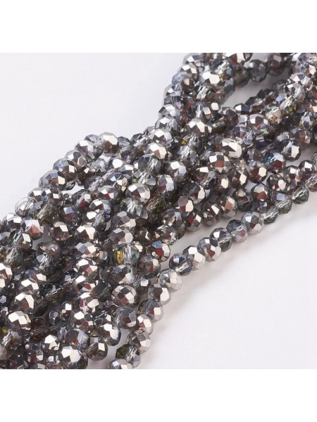Abacus 4x3mm ~150 beads LT Grey PL