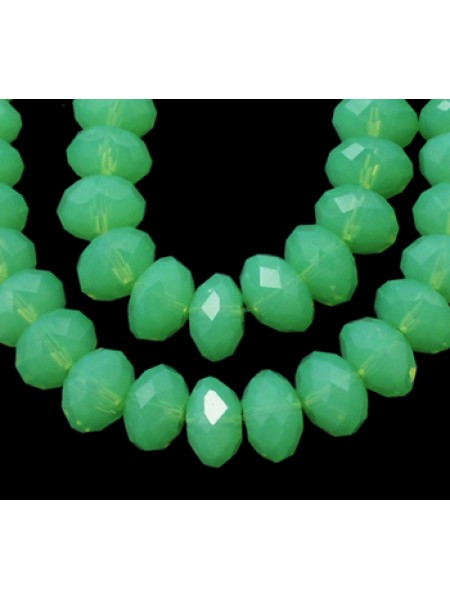 Abacus Bead 10mm Pale Green strand