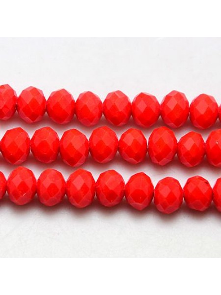 Abacus Beads 10x8mm FC Red ~15.7in