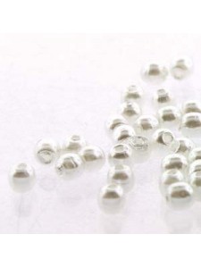 Glass Pearl 2mm Round White 150 beads