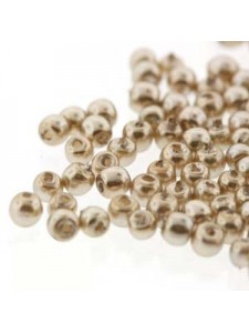 Glass Pearl 2mm Round Champagn 150 beads