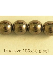 Tiffany Round Bead 10mm Gunmetal