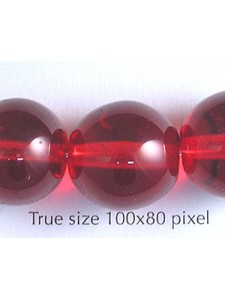Tiffany Round Bead 16mm Ruby