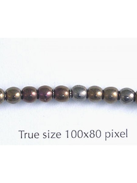 Tiffany Round Bead 4mm Metallic Green