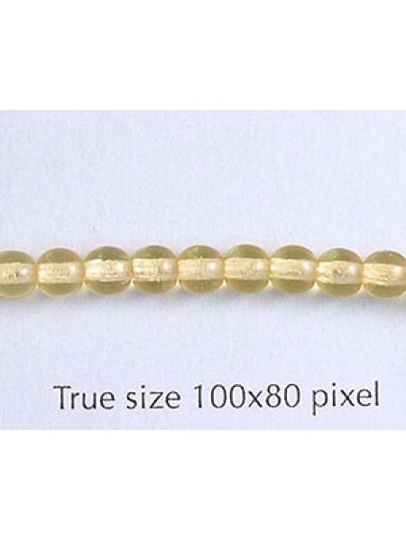 Tiffany Round Bead 4mm Tawny Yellow