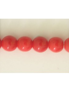 Tiffany Round Bead 8mm Med Red Picasso
