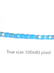 CZ Round Faceted 3mm Opal Dark Aqua AB