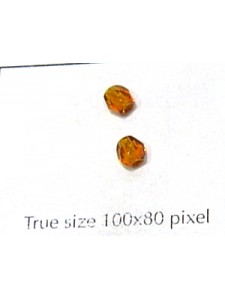 CZ Round Faceted 4mm Dark Topaz