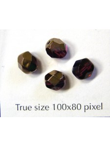 CZ Round Faceted 6mm Amethyst Valentinit