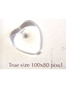 CZ Heart 16mm Clear