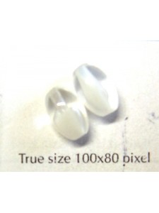 CZ Oval 11x7mm Clear/White