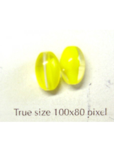 CZ Oval 11x7mm 2T Clear/Yellow