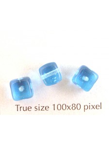 CZ Cube 5x7mm Aquamarine