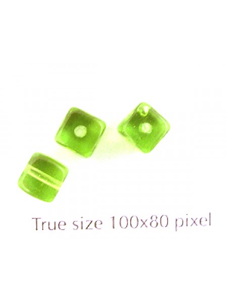 CZ Cube 5x7mm Peridot