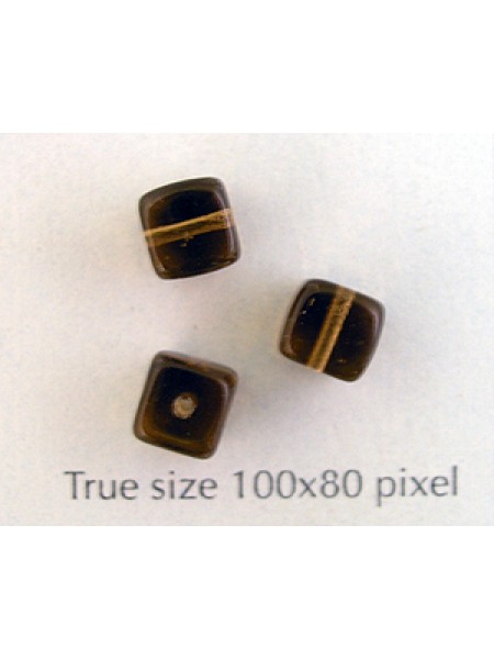 CZ Cube 5x7mm Smoked Topaz
