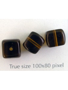 CZ Cube 8x11mm Smoked Topaz