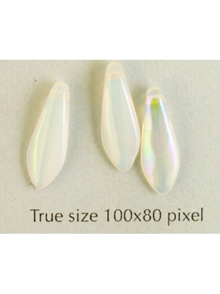 CZ Dagger 16x5mm Opal White