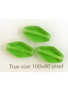 CZ Flat Diamond 13x8mm Apple Green