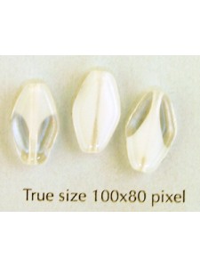 CZ Flat Oval Diamond 13x8mm Clear/White