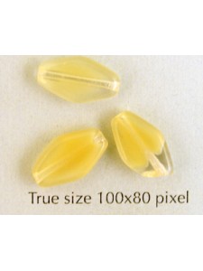 CZ Flat Oval Diamond 13x8mm Caramel/Clr