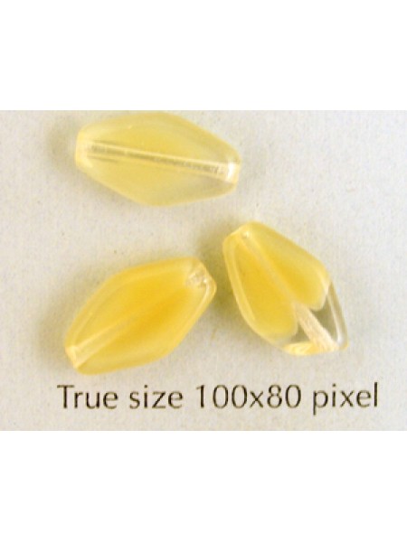 CZ Flat Oval Diamond 13x8mm Caramel/Clr