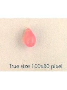 CZ Drop Pink Opal 6x9mm