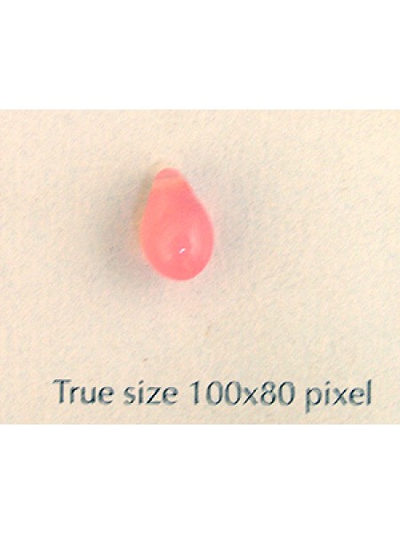 CZ Drop Pink Opal 6x9mm