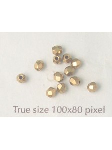 CZ Round Faceted 3mm Bronze