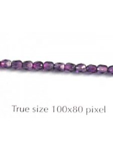 CZ Round Faceted 3mm 2T Fuchsia/Amethyst