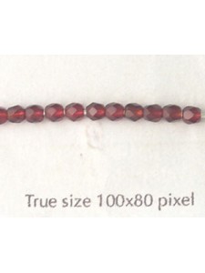 CZ Round Faceted 3mm Garnet