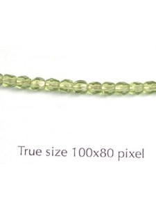 CZ Round Faceted 3mm Olive Green