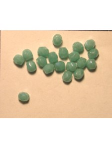 CZ Round Faceted 3mm Turquoise Green